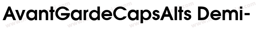 AvantGardeCapsAlts Demi字体转换